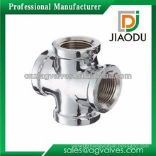 forged china manufacture chrome plated welded cross tee fitting for pipes
